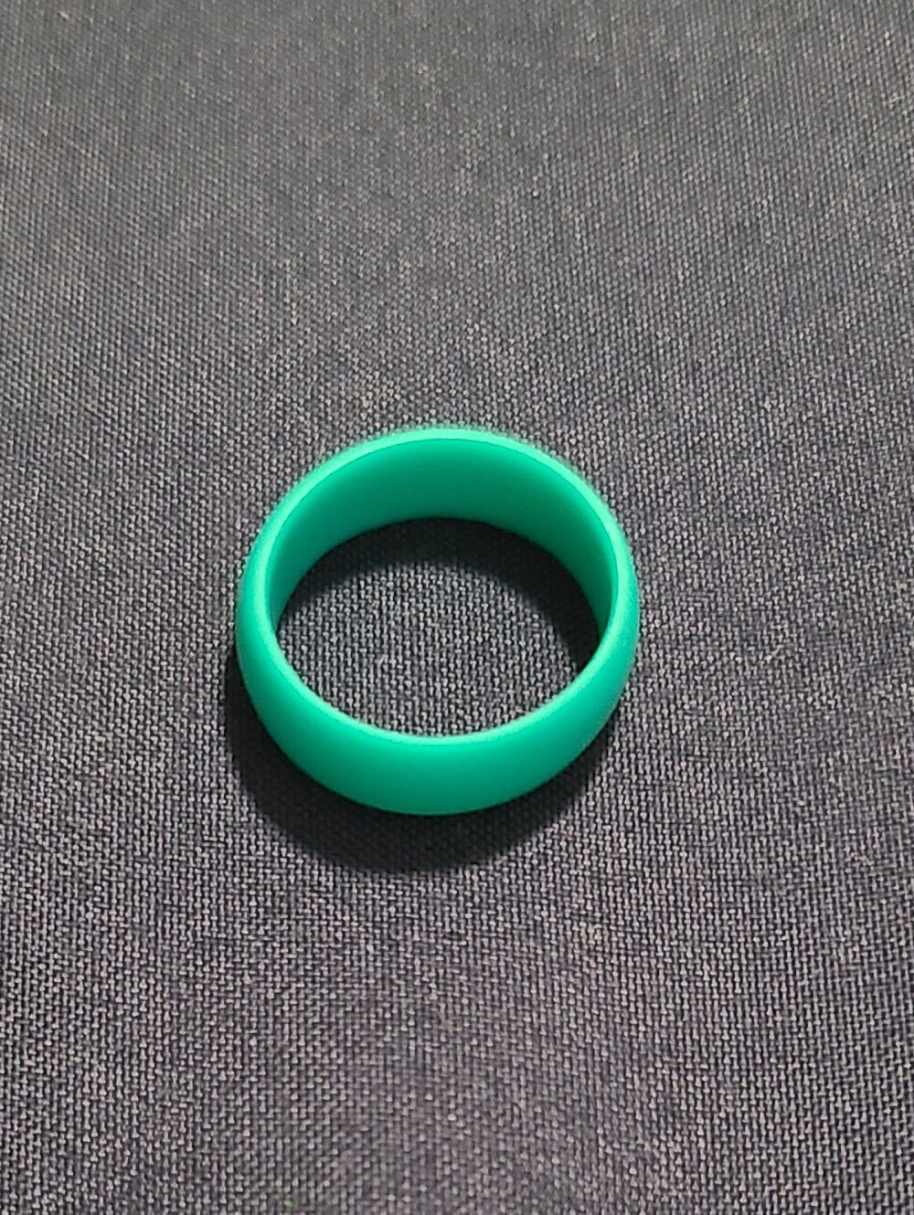 Turquoise Silicone Ring sz 5.5